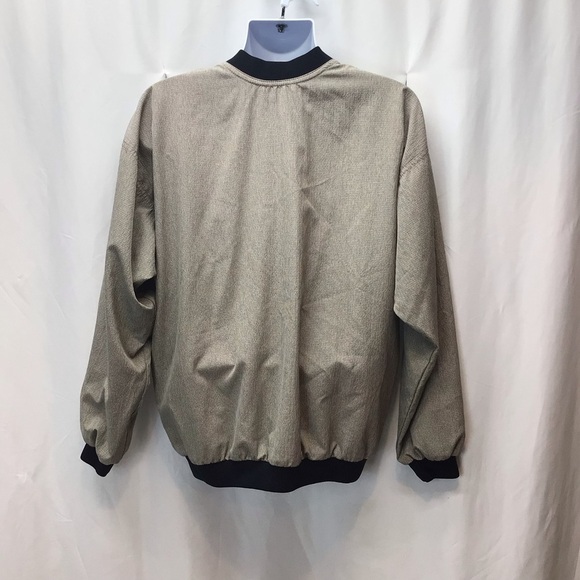 Jack Nicklaus Mens Crossover V-Neck Wind Shirt - Picture 3 of 7